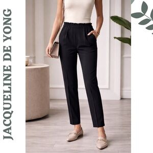 Jacqueline de Yong Dark Navy Blue High Waist Pants Size Medium